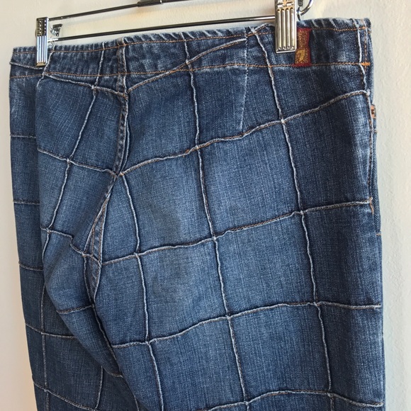 RARE 7 For All Mankind Quilted Patchwork Jeans - Picture 8 of 8